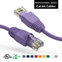 15ft CAT6A UTP Ethernet mreže podignuta kabl ljubičasta, pakovanje