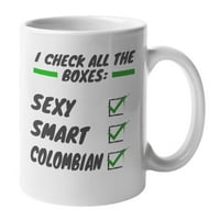 Pametni kolumbijski, Kolumbija Latina i latino tematska kafa i čaj Poklon šalica