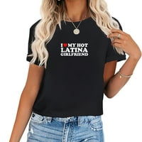 Volim moju vruću latinu djevojku, srce mi hot lat lat ulov na žensku grafičku majicu za ljeto