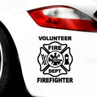Volonterski vatrogasac automobilski automobil Tijelo za tijelo Reflektivni dekor naljepnica