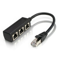 Enquiret Ethernet adapter razdjelnik Kabel Professional za višekratnu upotrebu LAN razdjelnika Prijenosni mrežni kablovi za računarski dodaci