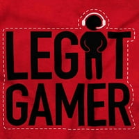 Legit Gamer Video igre Nerdy Geeky Muški majica s dugim rukavima Brisco Brends 3x