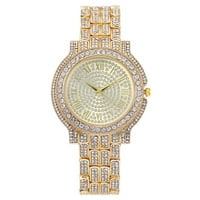 Jiyugala sat za žene puni dijamantni čelični pojas luksuzni atmosferski dijamantski satovi