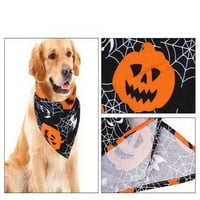 Bellaven Halloween Dog Bandana PET šal trokut Bibs Kerchief Decor Decor Perible Udobni pas Bibs Scarf