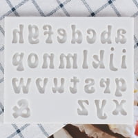 Maloglasno slovo kalupa lagana abeceda silikonska kalup abecetka kalup za livenje