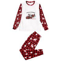 Stripes Božićna porodica Pajamas Podudarni setovi pamučne jammine Božićno podudaranje pidžama za odrasle djeca dječji pas