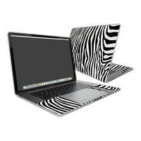 Zamotavanje kože Kompatibilno sa Apple MacBook Pro 15 Touch Bar Black Zebra