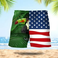 Leylayray ženske hlače Muška modna dana neovisnost Odštampana Havajska plaža Fit Sport Casual Hots Hlače