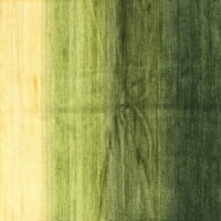 Ahgly Company Indoreni pravokutnik savremene žute zelene apstraktne prostirke, 2 '3'