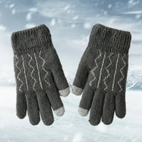 Wofedyo zimske rukavice Screen Gloes za zimske terme plus pletene biciklističke glose rukavice za žene