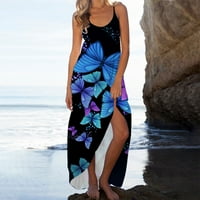 Yanhoo ženske maxi haljine ljetne haljine haljine havajske havajske havajske havajske hawaianske plaže