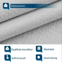 Mekani mikrovlakani tkanini tuš ili zavjesa, kvalitet hotela, oprema za pranje mašina, vodovod, srebrno