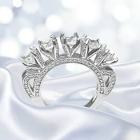 Keusn Rose Diamond Ring, Dijamantni prsten za Valentinovo, ružičasti prsten, dijamant, prsten, lagani