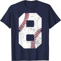 8. rođendanski poklon godina stari bejzbol osmi dječački dječji majica