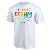 Unise fanatics brendirani bijeli Atlanta Dream Team Pride Wordmark majica