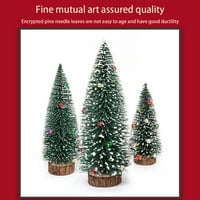 Tabela božićna stablo minijaturna tematska atmosfera Xmas Dekoracija plastične ploče za obrtna ormalnost