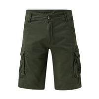 Labavi fit kratke hlače za muškarce kratke hlače muške ljetne čvrste boje casual ravne kratke hlače