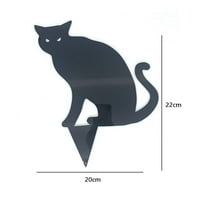 Ukrasi za Noć vještica bundeve duhove crne mačke silhouette dvorišne znakove sa ulozima zastrašujuća