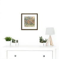 Paul Cezanne Traer og Hus Provence Obrezana drvena Framed Framed Wall Art Art Slika sa nosačem