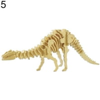 Shulemin smiješan 3D simulacija dinosaurske kostur za puzzle DIY drvena edukativna igračka za djecu