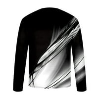 Muškarci Ležerni okrugli vrat Kratki rukav Linija 3D ispisana bluza sa majicom