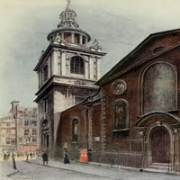Mošti i memorijali Londona St. Mary Le Bow, Cheapside Poster Print by James Ogilvy