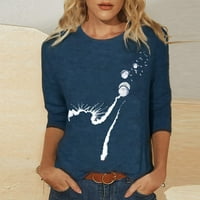 Žene Ležerne prilike za majicu s dugim rukavima O-izrez bluza