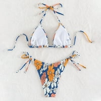 Felirenzacia Women kaiševi u boji COLOR-BLOCK udobne splitske kupaće kostim bikini