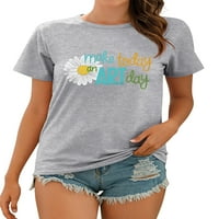 Žene čine danas majica Daisy grafički tisak majica