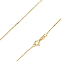 Čvrsta 14K zlatna ogrlica sa srebrnim lancem od sterlinga za žene djevojke, Ogrlica okruglog lanca - od Olivera & Mornary