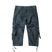 Hvyesh muške kratke hlače opuštene fit multi džepove kratke hlače na otvorenom borbeni šorc salon kampiranje