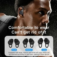 Cterwk Ear Hook Sport slušalice Bluetooth bežični slušalice Enc Encrud Otkazivanje ušiju sa mikrofonom
