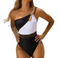 SNGXGN Plus size za žene za žene Žene kupaći kostimi Jedan Tummy Control Front Cross Bez letnjeg kupaćih