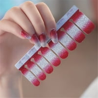 Naljepnice za nokte Glitter Gradient Boja pune omotače Poljske naljepnice naljepnice za naljepnice za
