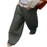 Wybzd ženske baggy teretne hlače Y2K široke noge labave pantalone visokog struka Grunge hlače casual