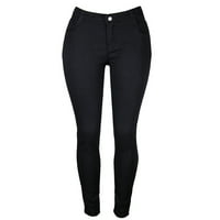PXiakgy traperice za žene Žene Skinny Jeans Plus Size modne casual olovke Black + XXL