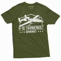 Muška vojska vojska A - Thunderbolt II Legendarna aviona Majica Brrrrt američke majice