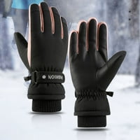 Tople zimske rukavice za snijeg Osjećaj površinski alat za jahanje za Božić Day Day Day Crno
