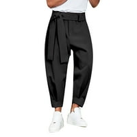 Zuwimk hlače za muškarce moda, muške rastezanje golf hlača lagane radne pantalone sa džepovima crna,