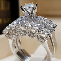 Ženska modna ruža Dijamantna prstena za Valentinovo Prsten Prsten Prsten svjetlo Elegantni prsten Novi