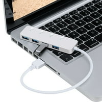 HUB USB3. Priključna stanica za prebacivanje adaptera za prebacivanje 5Gbps Velika brzina prenosa siva
