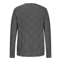 Jedna odjeća ženki zamotajte duboke V izrez džempere Trendy casual dugih rukava pletene pulover seksi