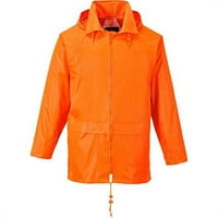 Redovna fit klasična kišna jakna, 5xl - narandžasta