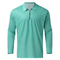 Ketyyh-Chn Polo majica za muškarce Ležerne prilike Polo Duks s dugim rukavima Plit majica A, XL