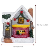 Božićna rasvijetljena kuća Božićna seoska kuća ukras tablice Božićni poklon