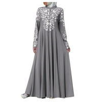 Ženske haljine casual arapska haljina maxi šivenje žene abaya kaftan haljina čipka Jilbab ženska haljina