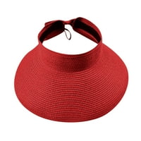 Miyuaadkai šešir za sunčanje Ženska W Slatka šešir Vizina Sklopivi bowtie bejzbol kapice Pribor Crveno