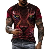 Sdjma Muška labava Fit HeavyWeight Majica s kratkim rukavima dnevna majica 3D Ispis Grafički print Konjski