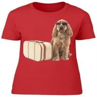 Cool španijel pas sa majicama kofera Žene -Image by Shutterstock, Ženska velika