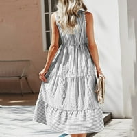 Sive haljine za žene ljetne modne haljine veličine m